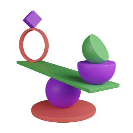 Balance abstract  3D Icon