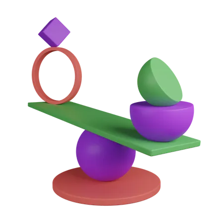 Balance abstract  3D Icon