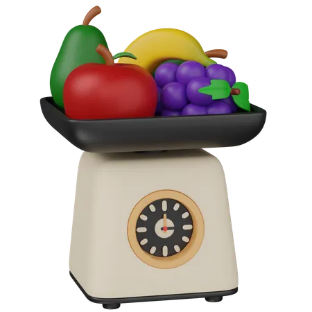 Balance alimentaire  3D Icon