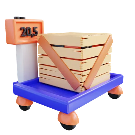 Balance à marchandises  3D Icon