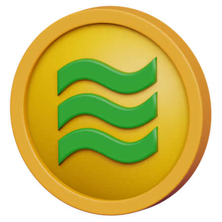 Pièce de monnaie Balance  3D Icon
