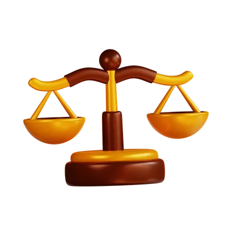 Balance de la justice  3D Icon