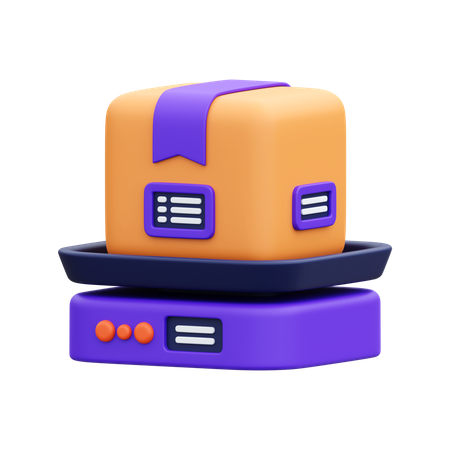 Balance de poids de paquet  3D Icon