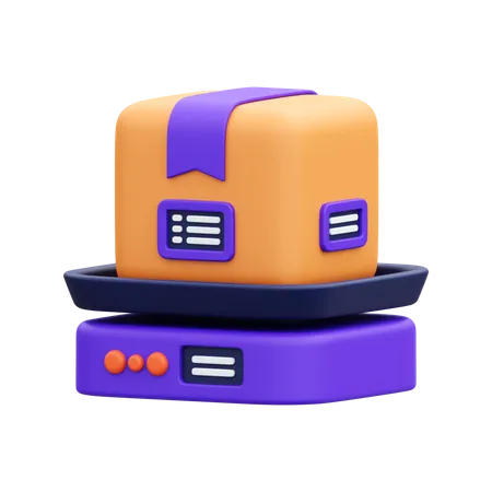 Balance de poids de paquet  3D Icon