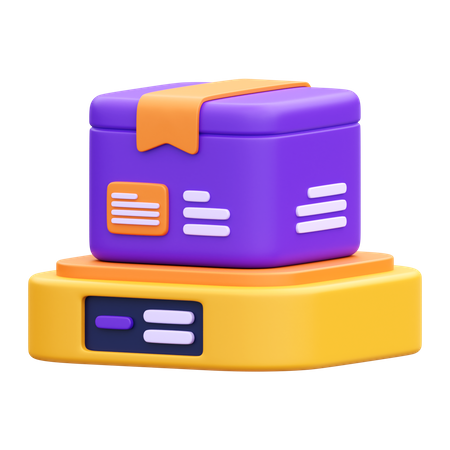 Balance de poids de paquet  3D Icon