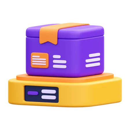 Balance de poids de paquet  3D Icon