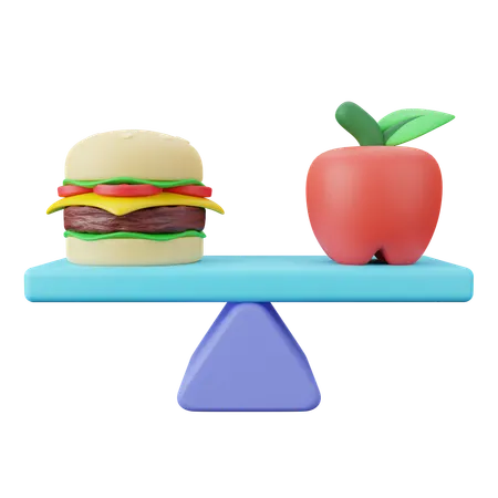 Balance Diet  3D Icon