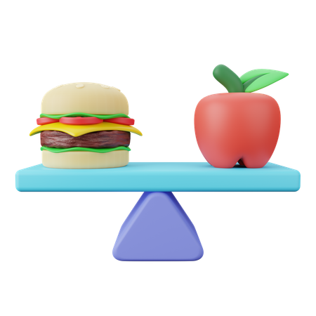 Balance Diet  3D Icon