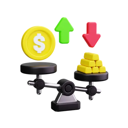 Equilibrio financiero  3D Icon