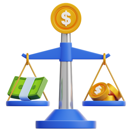 Equilibrio financiero  3D Icon