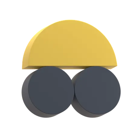 Balance Half Circle  3D Icon