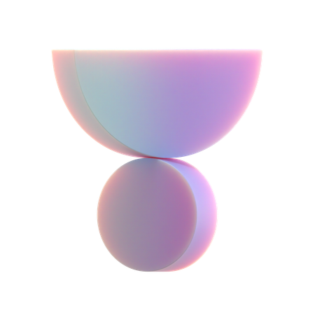 Balance Half Circle  3D Icon
