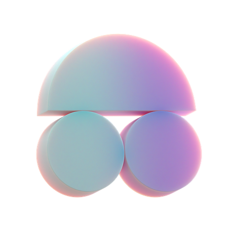 Balance Half Circle  3D Icon