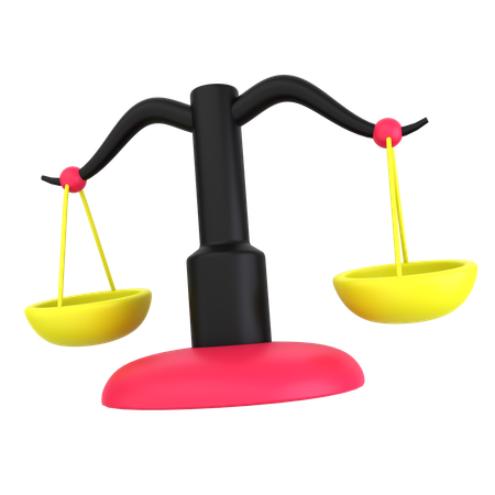 Balance scale  3D Icon