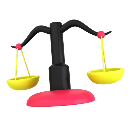 Balance scale  3D Icon