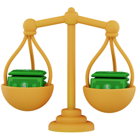 Balance Scale  3D Icon