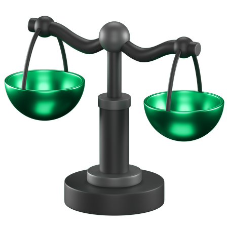 Balance Scale  3D Icon