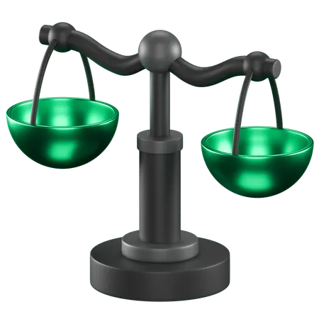Balance Scale  3D Icon
