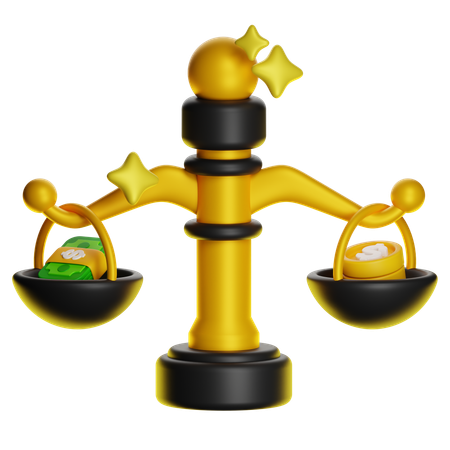 Balance Scale  3D Icon