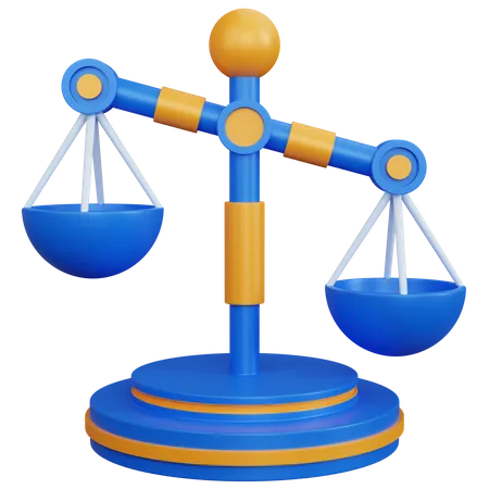 Balance Scale  3D Icon