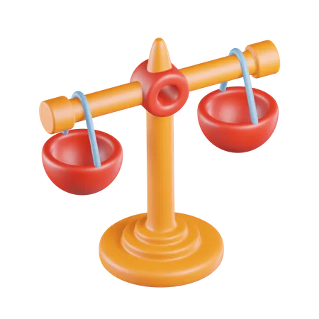 Balance Scale  3D Icon