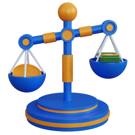 Balance Scale  3D Icon