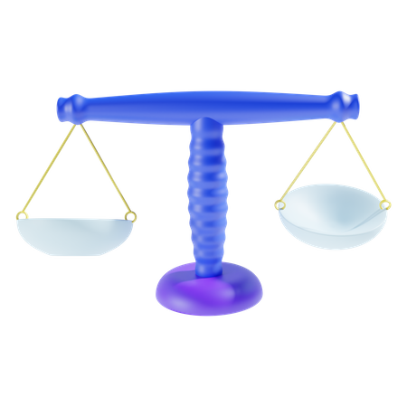 Balance Scale  3D Icon