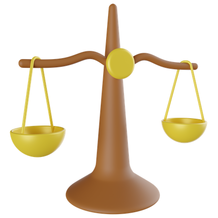 Balance Scale  3D Icon