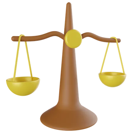 Balance Scale  3D Icon