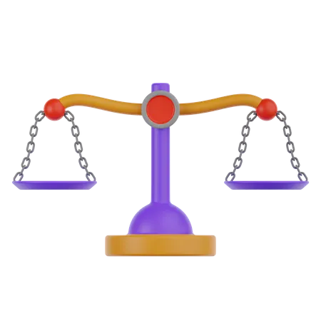 Balance Scale  3D Icon