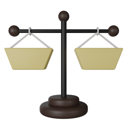 Balance Scale  3D Icon