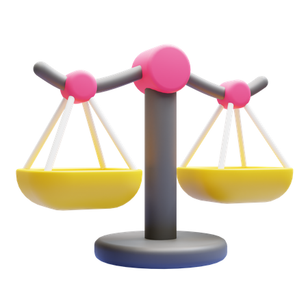 Balance Scale  3D Icon