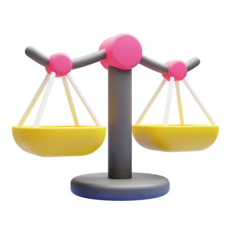 Balance Scale  3D Icon