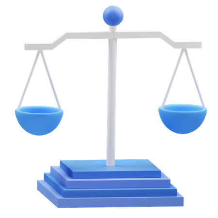 Balance Scale  3D Icon