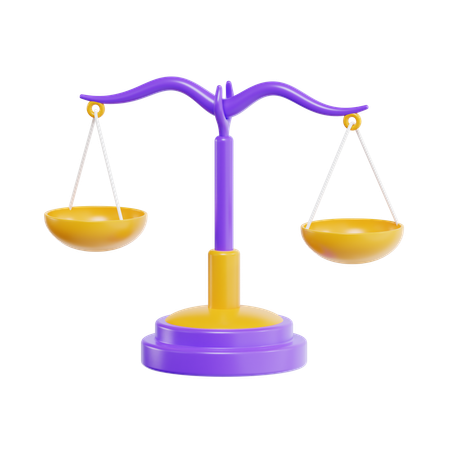 Balance Scale  3D Icon