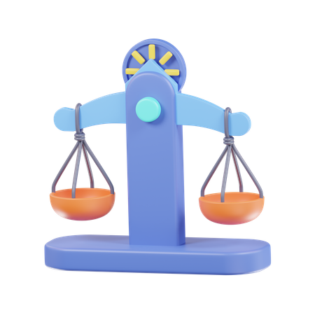 Balance Scale  3D Icon