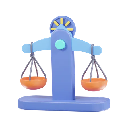 Balance Scale  3D Icon