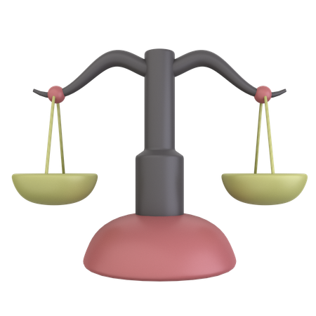 Balance Scale  3D Icon