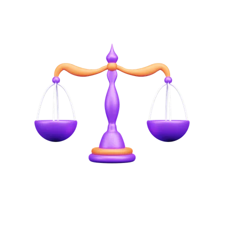 Balance Scale  3D Icon