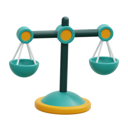 Balance Scale  3D Icon