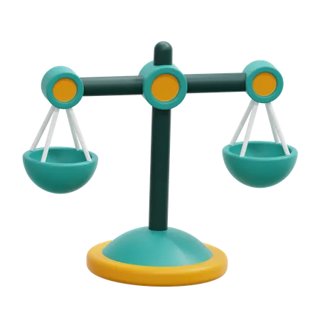 Balance Scale  3D Icon