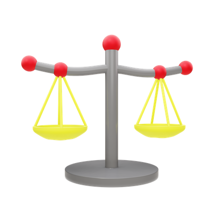 Balance Scale  3D Icon