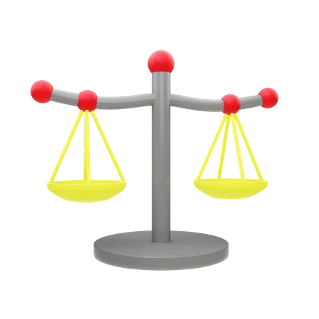 Balance Scale  3D Icon