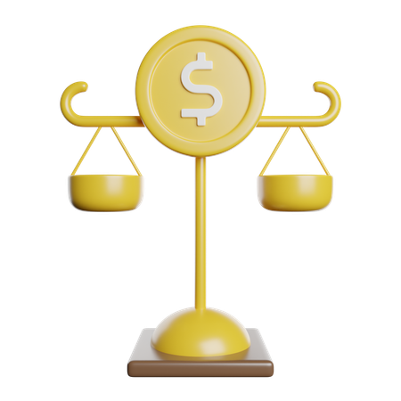 Balance Scale  3D Icon