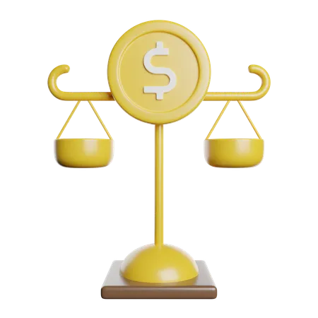 Balance Scale  3D Icon