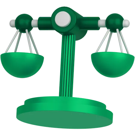 Balance Scale  3D Icon