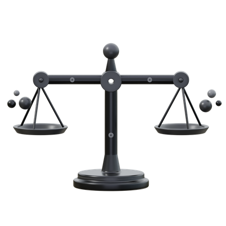 Balance Scale  3D Icon