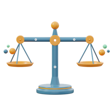 Balance Scale  3D Icon