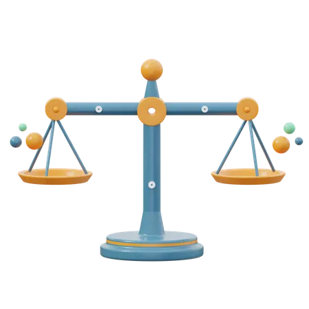 Balance Scale  3D Icon