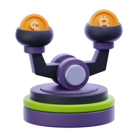 Balance Scale  3D Icon